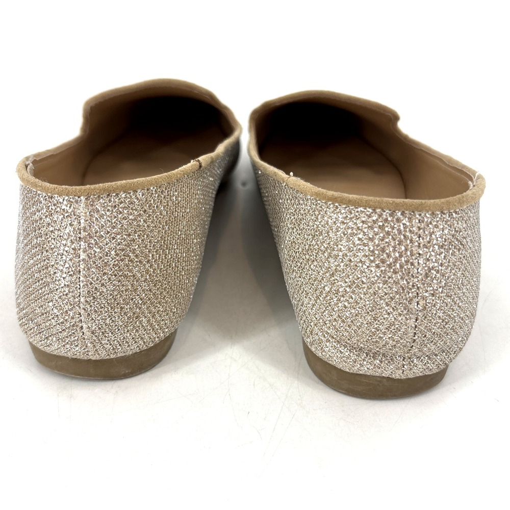 Olivia & Kate Women's Smoking Flat Gold Sparkle Glitter Size 9 Slip On SOLD OUT! - Picture 9 of 10